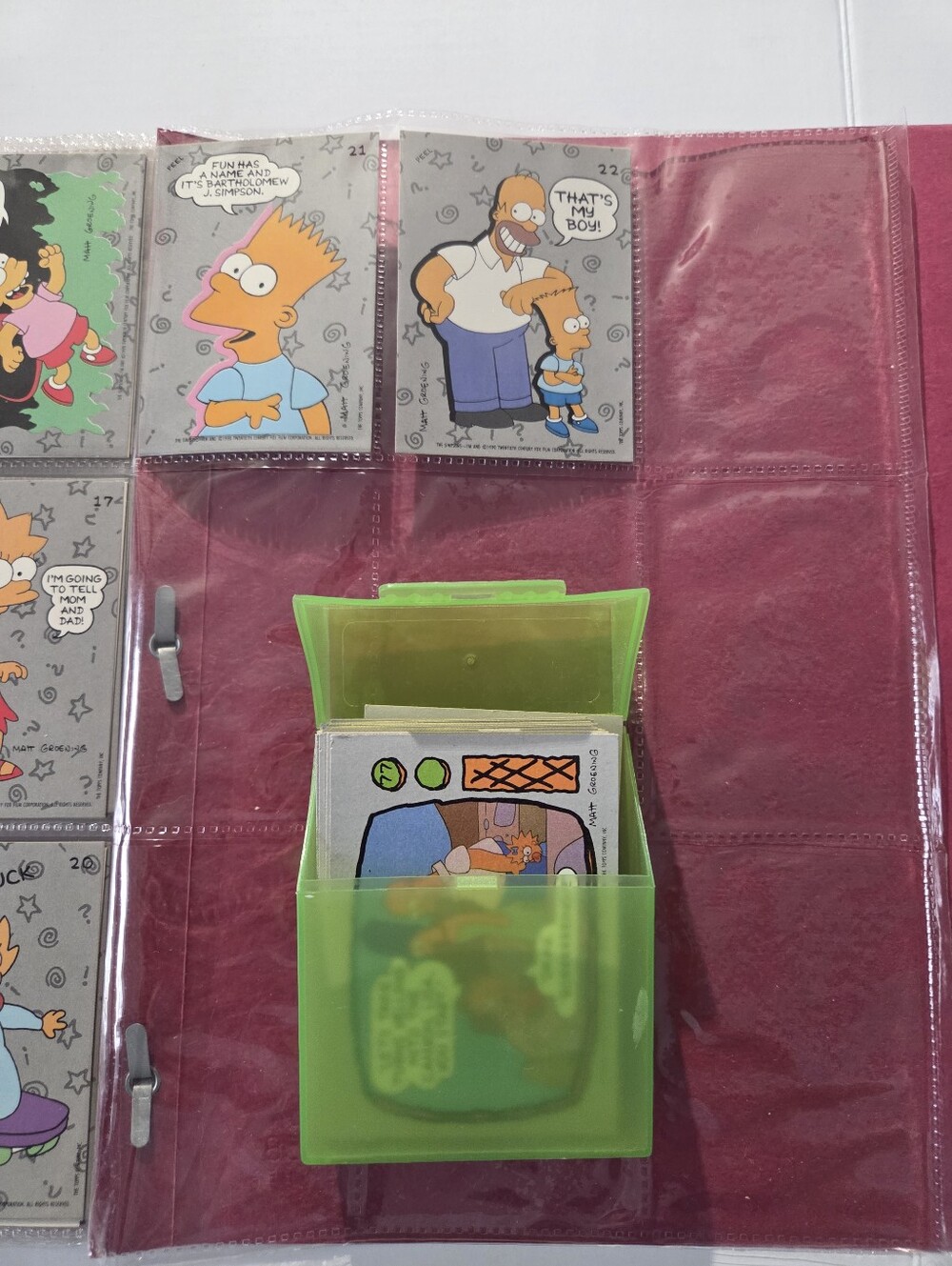 The Simpsons - Vintage 1990 Topps The Simpsons Cards - Complete Set With Extras - Picture 10 of 10